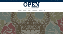 Desktop Screenshot of openforbusinessmagazine.com